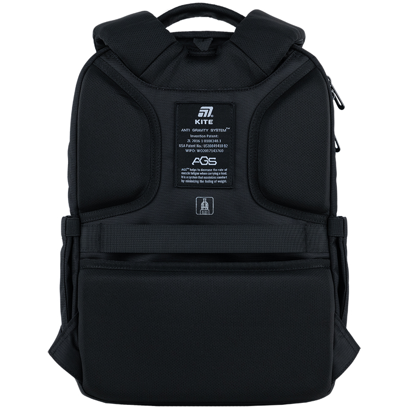Kite K25-2723M Black Backpack – Business-Ready & Comfortable