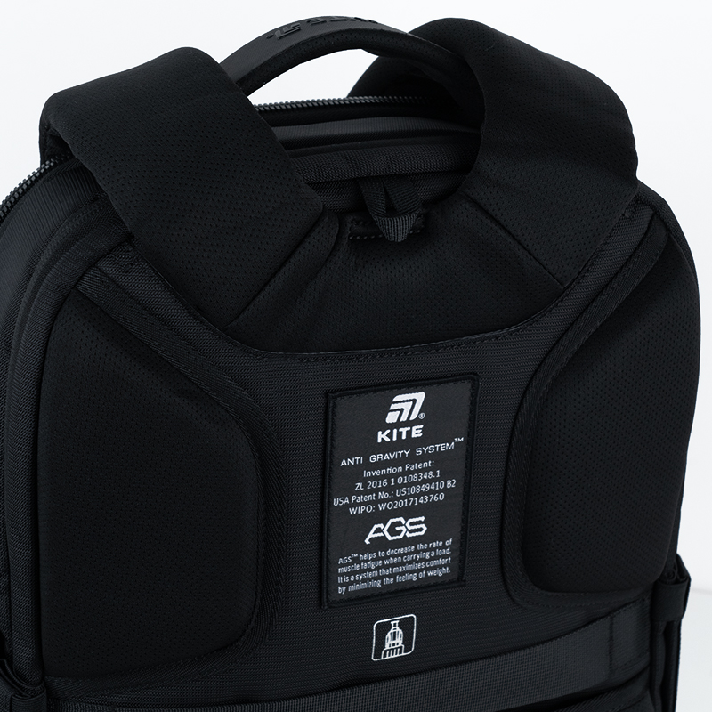 Kite K25-2723M Black Backpack – Business-Ready & Comfortable
