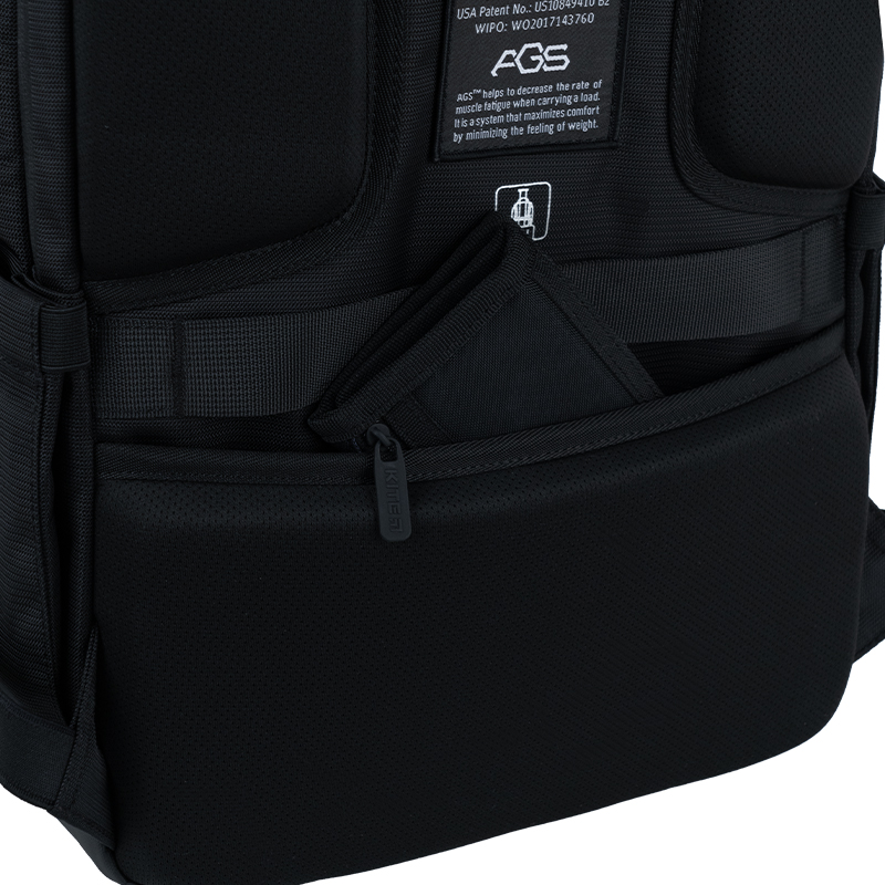 Kite K25-2723M Black Backpack – Business-Ready & Comfortable