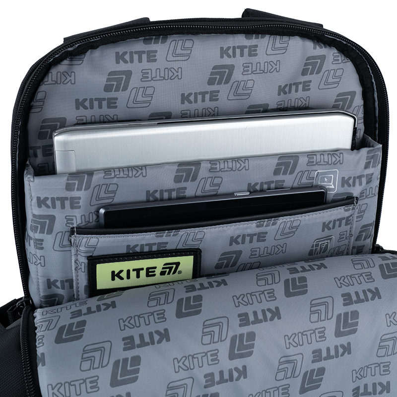 Kite K25-2723M Black Backpack – Business-Ready & Comfortable