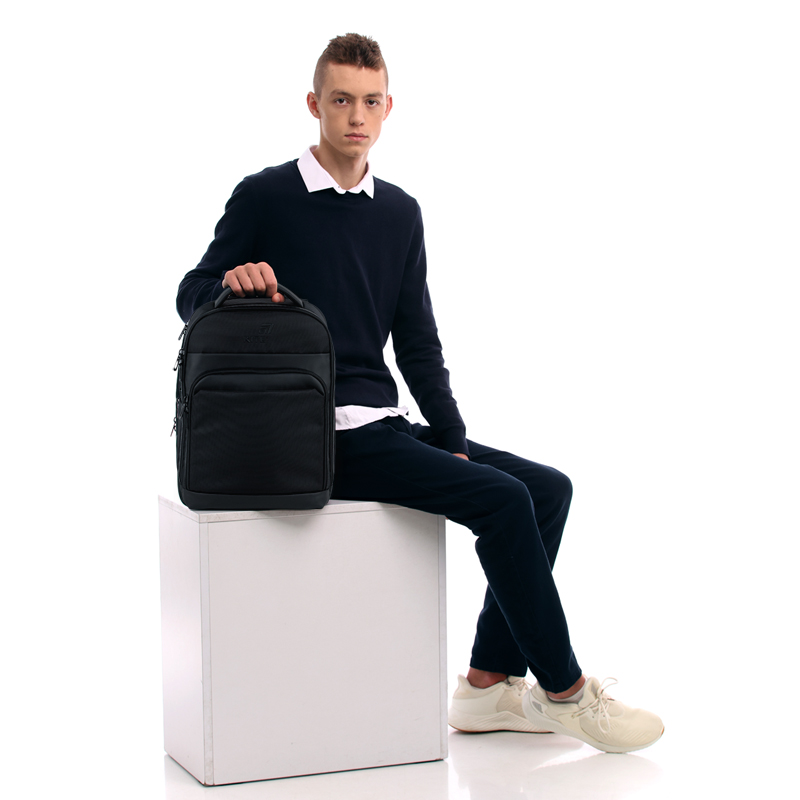 Kite K25-2723M Black Backpack – Business-Ready & Comfortable