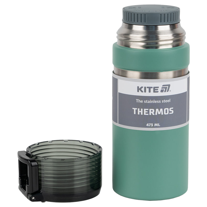 Elegant Green Thermos – 473 ml of Practical Style