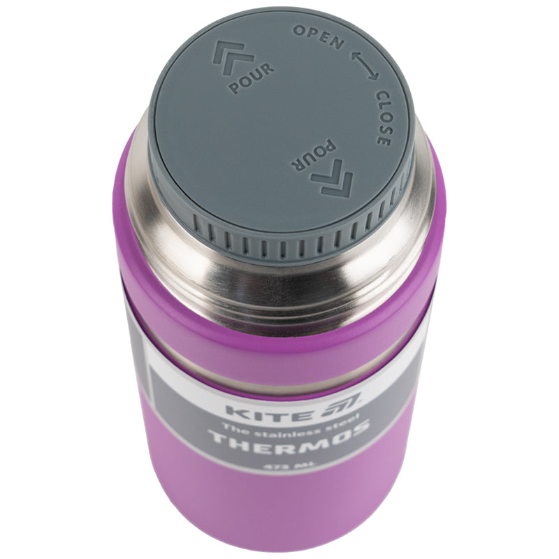 Purple Thermos with Cup Lid – 473 ml of Everyday Comfort