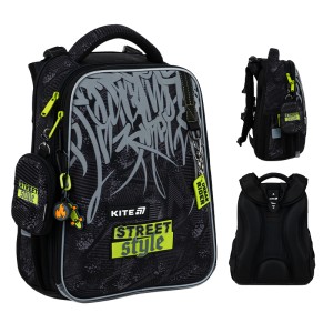 Backpack school frame Kite Education Street Style Black