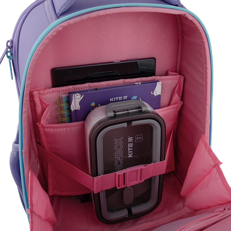 Kite K25-556m-1 Violet School Frame Backpack with Wallet