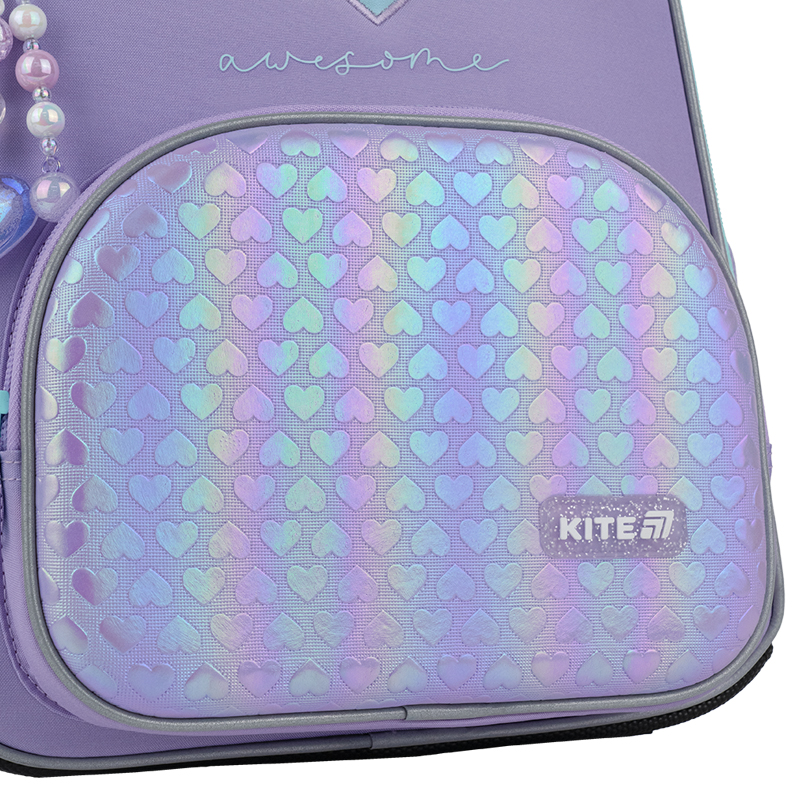Kite K25-556m-1 Violet School Frame Backpack with Wallet