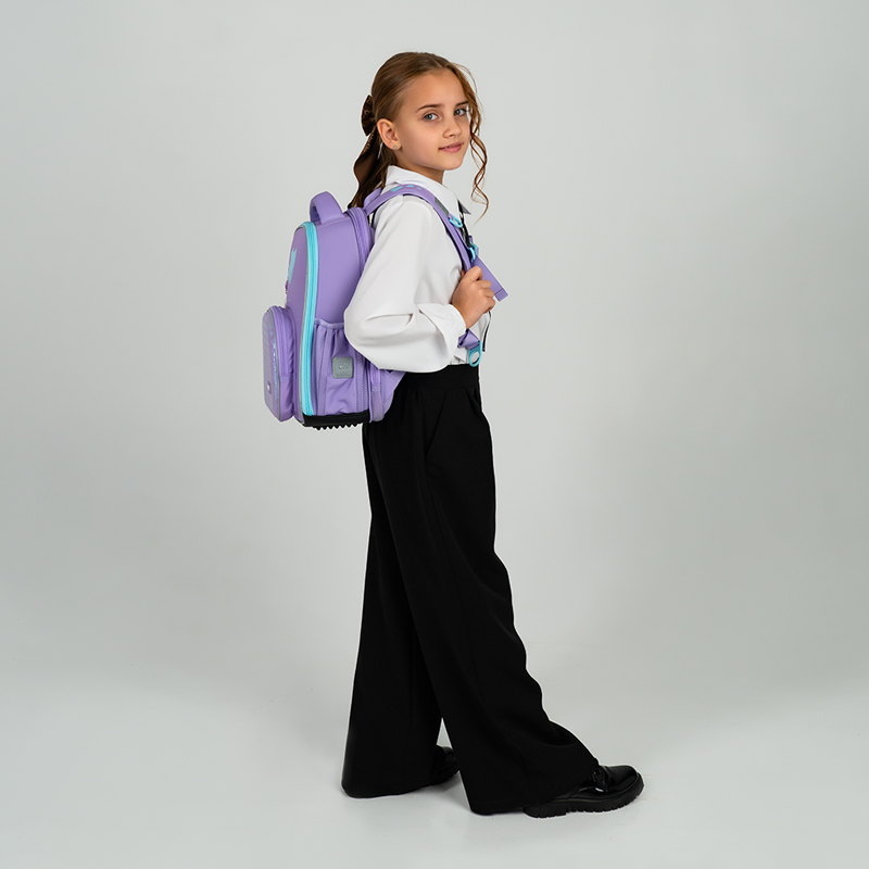 Kite K25-556m-1 Violet School Frame Backpack with Wallet