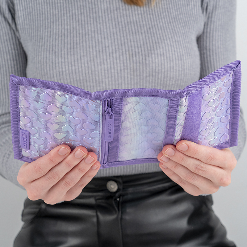 Kite K25-598-2 Violet Wallet – Smart & Compact for Students