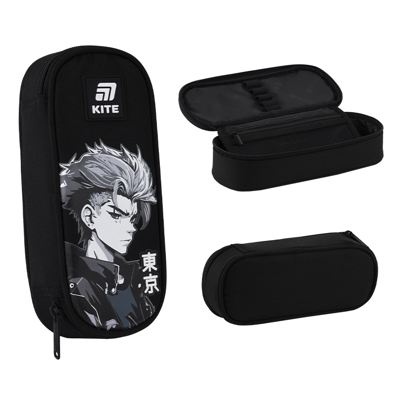 Kite Anime Boy Pencil Case K25-599-12 – Smart, Stylish & Functional