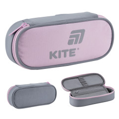 Pencil case Kite K25-599-17 Pink-Grey
