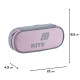 Stylish Kite K25-599-17 Pink-Grey Pencil Case for High School