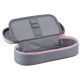 Stylish Kite K25-599-17 Pink-Grey Pencil Case for High School