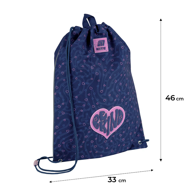 Kite Be Kind Shoe Bag K25-600M-9 – Light, Safe & School-Ready