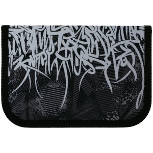 Pencil case without filling Kite Street Style, 1 compartment, 1 lapel