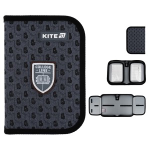 Kite College Line Boys Pencil Case with 2 Flaps
