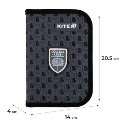 Kite College Line Boys Pencil Case with 2 Flaps