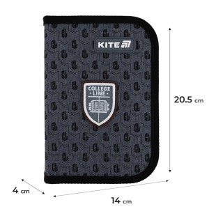 Kite College Line Boys Pencil Case with 2 Flaps