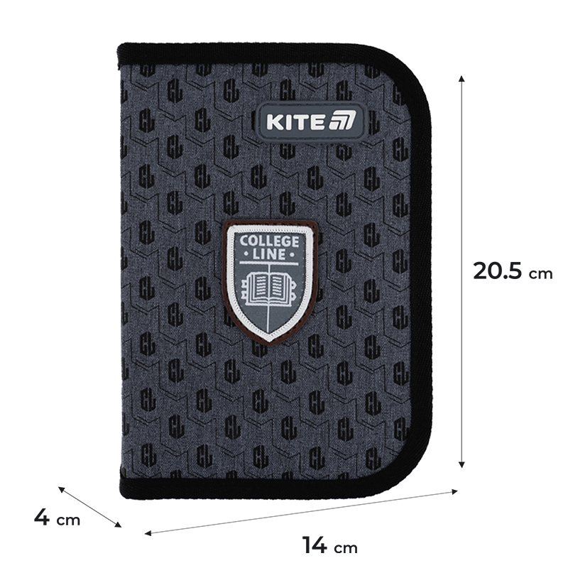 Kite College Line Boy Pencil Case – 2 Lapels, 1 Large Compartment
