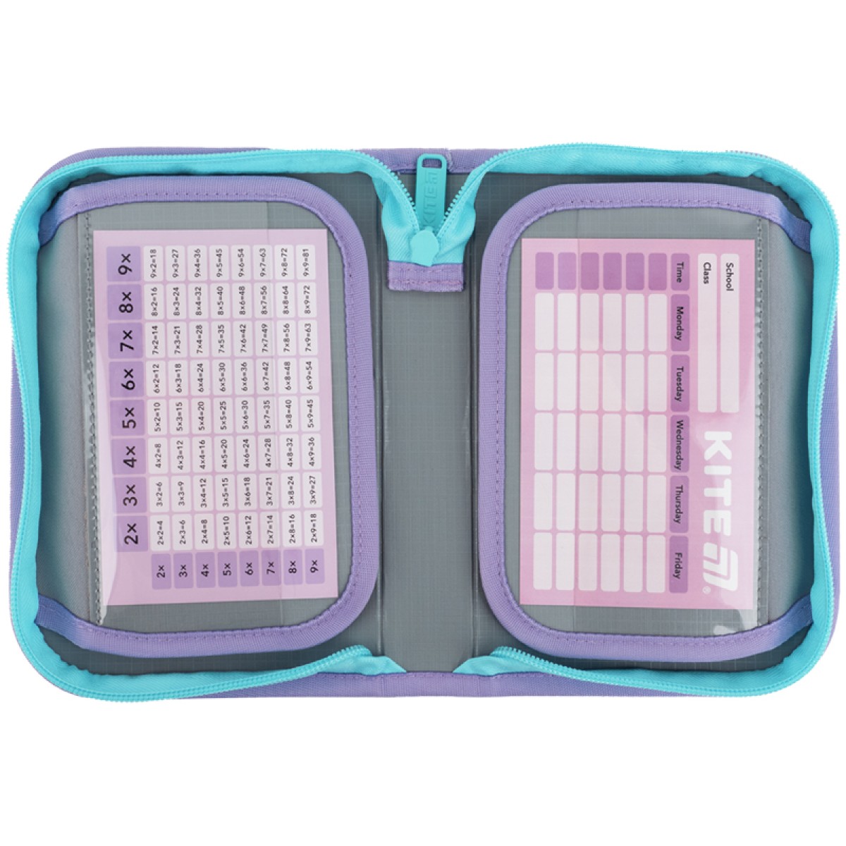 Pencil case without filling Kite Awesome, 1 compartment, 2 lapel