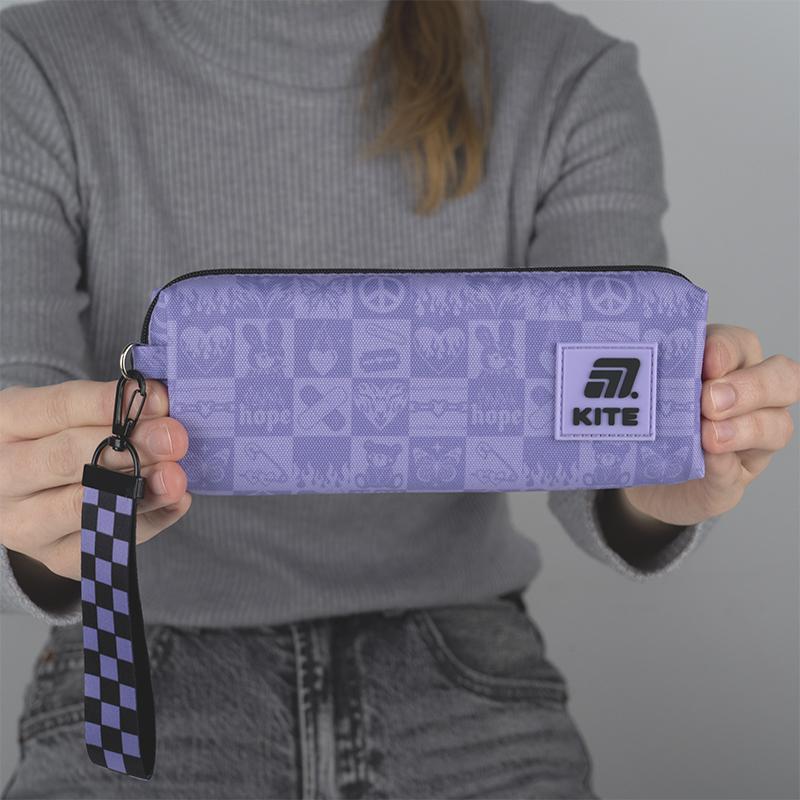 Kite K25-642-2 Violet Pencil Case – Compact & Trendy for Everyday Use