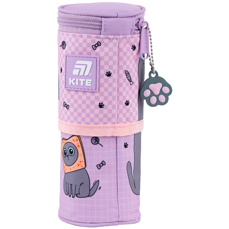 Kite K25-684-3 Lazy Cats Pencil Case – Expandable & Fun