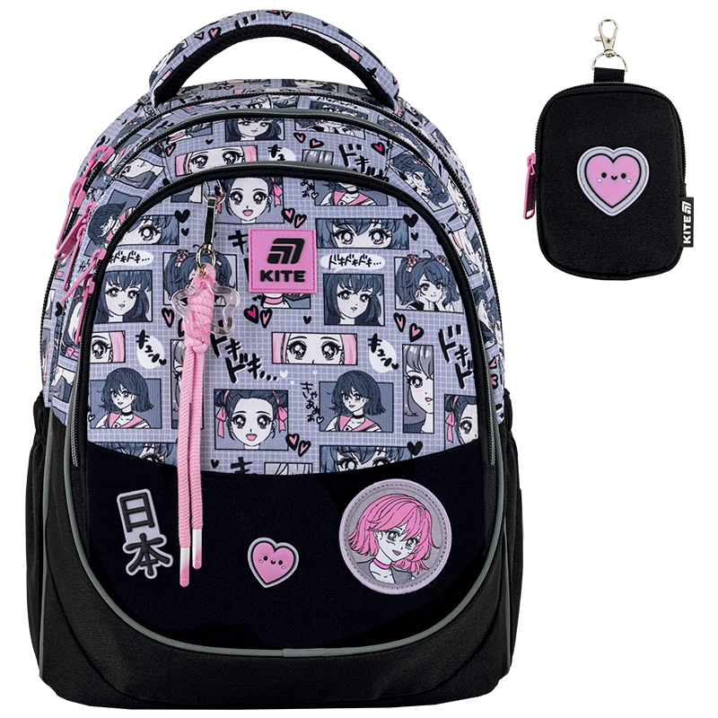 Anime Girl Orthopedic School Backpack Kite K25-700M-1
