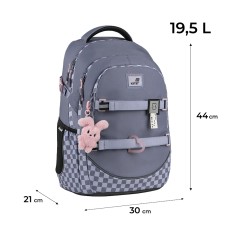 Kite Education Teens Ergonomic Backpack Grey