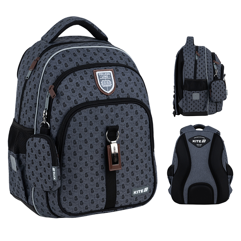 School Backpack Kite College Line for Boys – Comfort & Smart Style