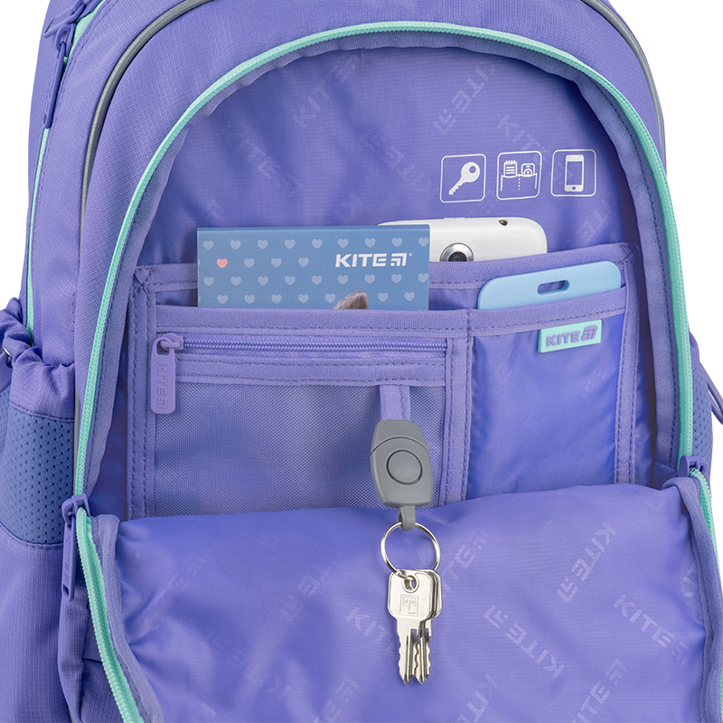 Soft Violet School Backpack for Girls – Lightweight & Supportive