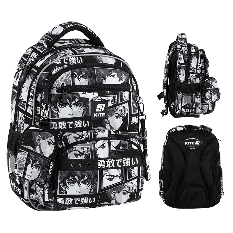 Kite Anime Boy School Backpack – Lightweight & Organized