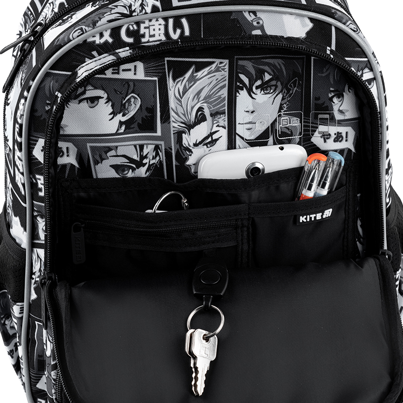 Kite Anime Boy School Backpack – Lightweight & Organized