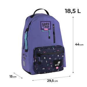 Kite Violet Teen Ergonomic School Backpack