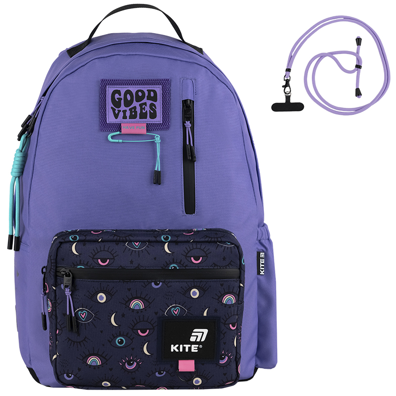 Kite Violet Teen Backpack K25-949L-2 – Lightweight, Smart, and Stylish