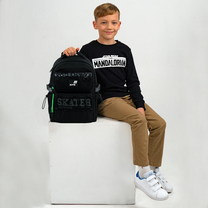 Kite Skater Ergonomic School Backpack for Grades 1-4, Heights 130-145 cm
