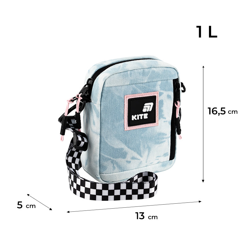 Kite Urban Teen Crossbody Bag – 1 Litre, Adjustable Removable Strap