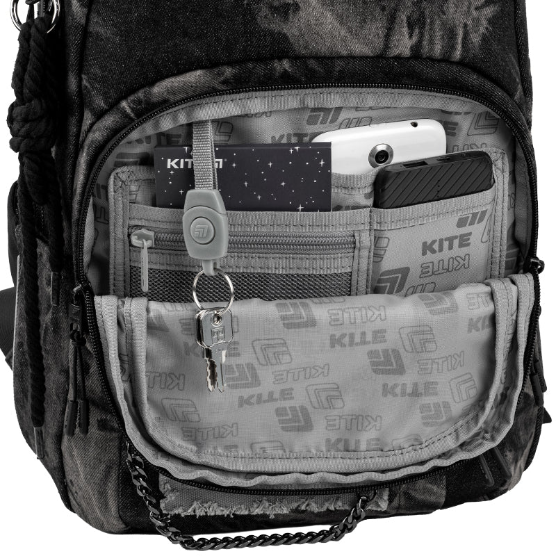 Kite Denim Core Teen Backpack – Air Comfort, Tablet, for Grades 4-8