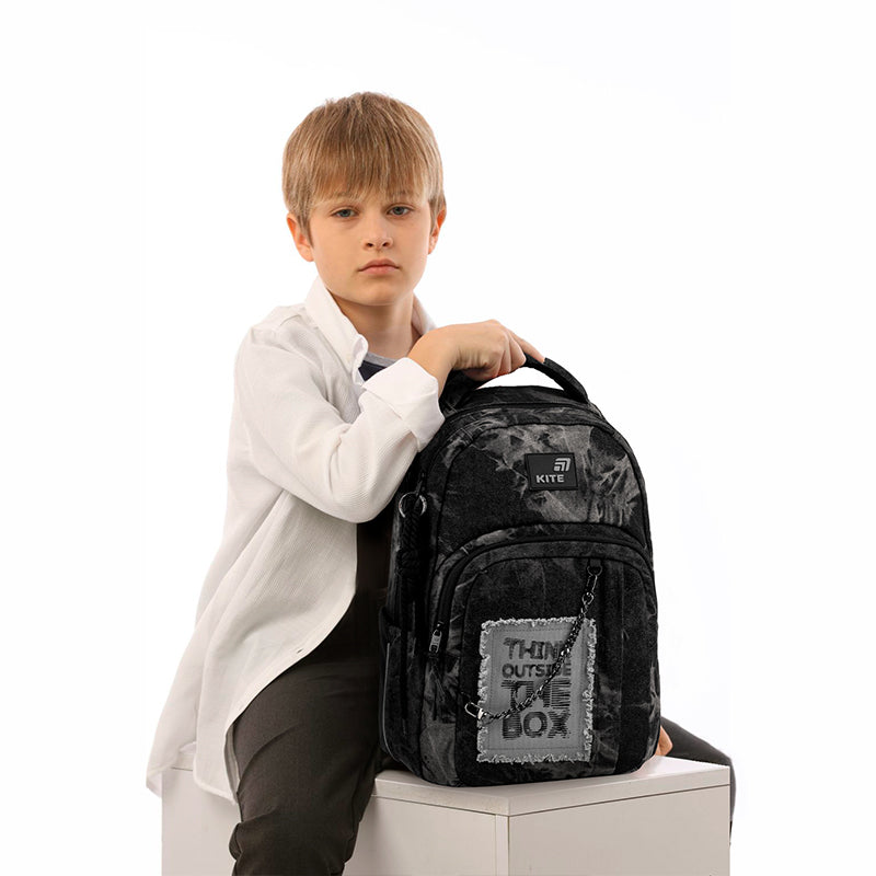 Kite Denim Core Teen Backpack – Air Comfort, Tablet, for Grades 4-8