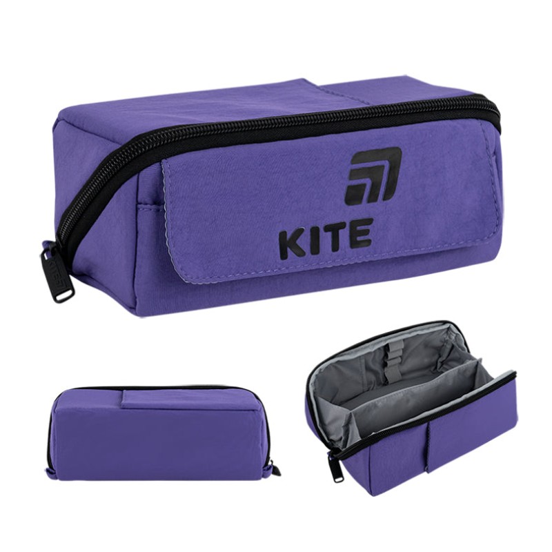 Kite Soft Tone School Pencil Case – Zip, Holds Pens, Pencils and Markers