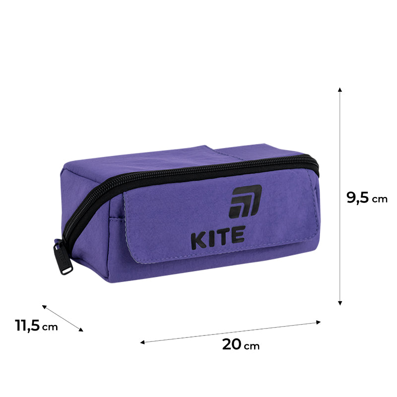Kite Soft Tone School Pencil Case – Zip, Holds Pens, Pencils and Markers