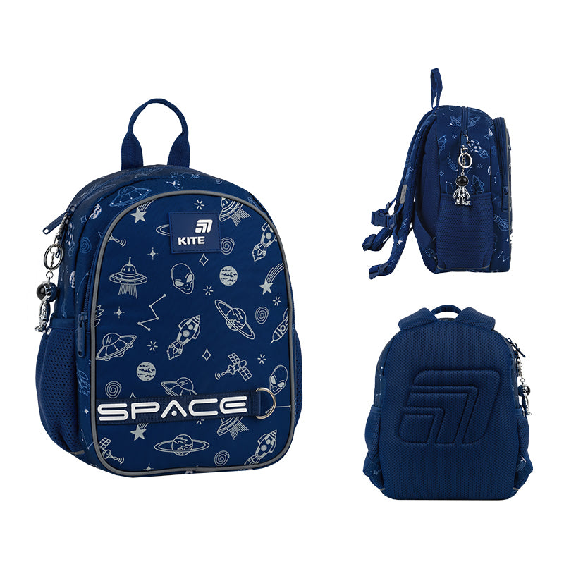 Kite In Space Kids Backpack for Ages 4-7 – Kindergarten Ready