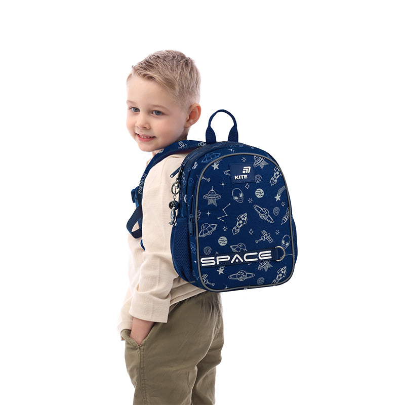 Kite In Space Kids Backpack for Ages 4-7 – Kindergarten Ready