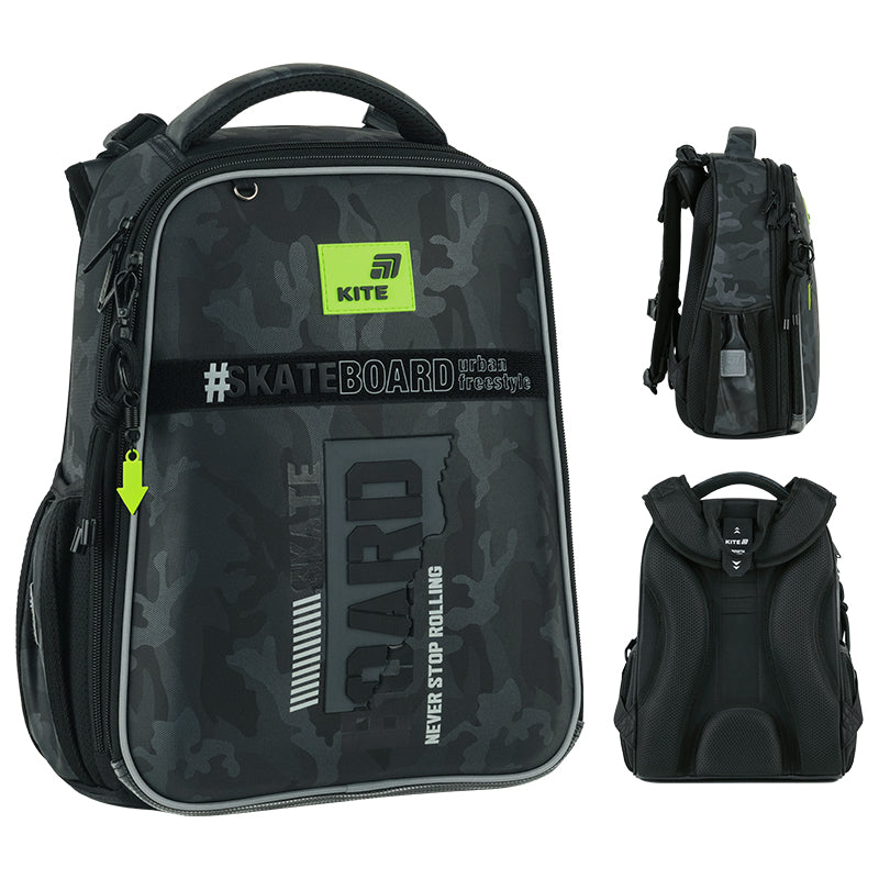 Kite SK8 Board Hard Shell School Backpack – IGR Certified, Grades 1-4