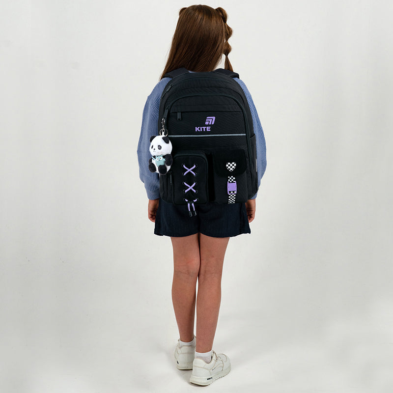 Kite Panda Love School Backpack for Grades 1-4, Heights 130-145 cm