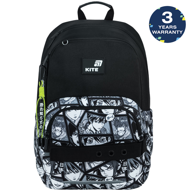Kite Anime Boy School Backpack for Grades 1-4, Heights 130-145 cm
