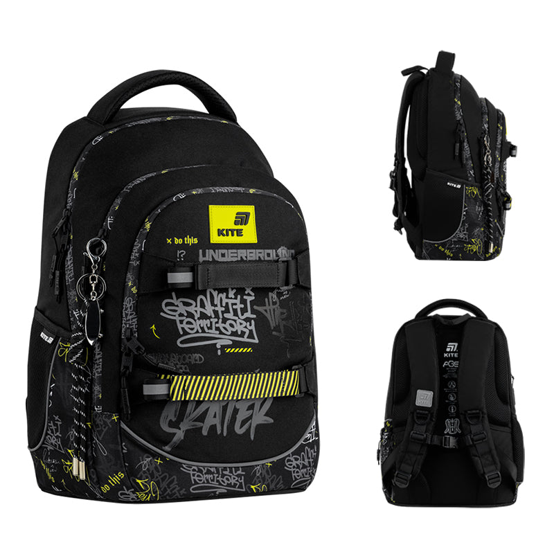 Kite Graffiti Teen Backpack – Anti-Gravity System, IGR Certified, Grades 4-7