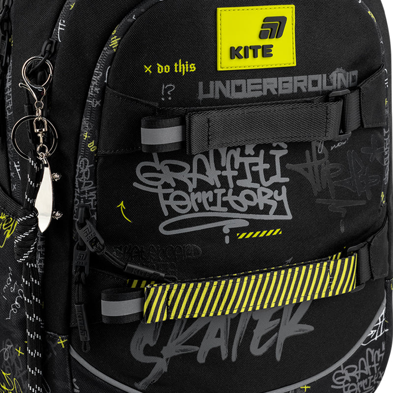 Kite Graffiti Teen Backpack – Anti-Gravity System, IGR Certified, Grades 4-7