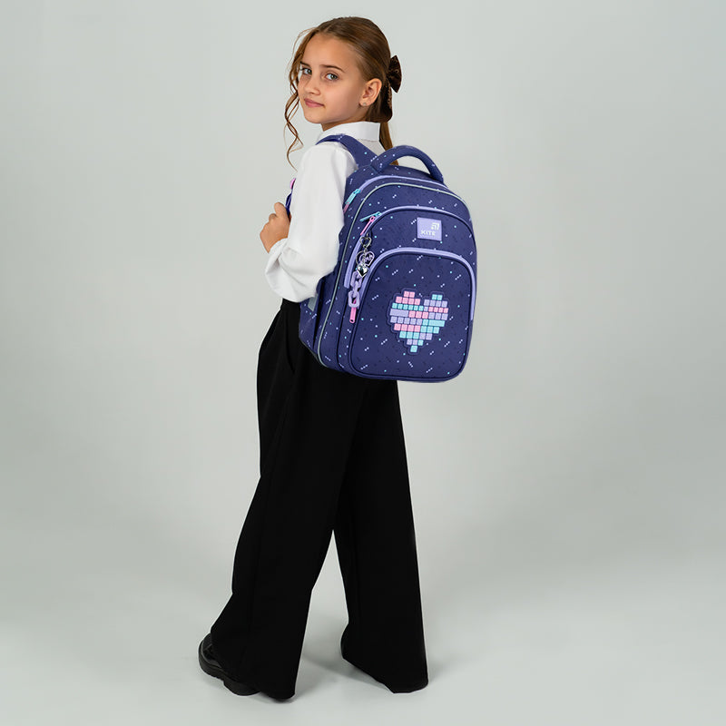 Kite Type Love School Backpack for Grades 1-2, Heights 115-130 cm