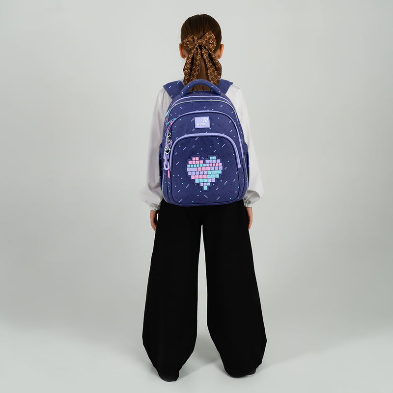 Kite Type Love School Backpack for Grades 1-2, Heights 115-130 cm