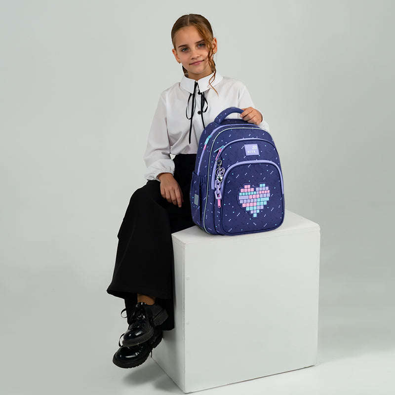 Kite Type Love School Backpack for Grades 1-2, Heights 115-130 cm