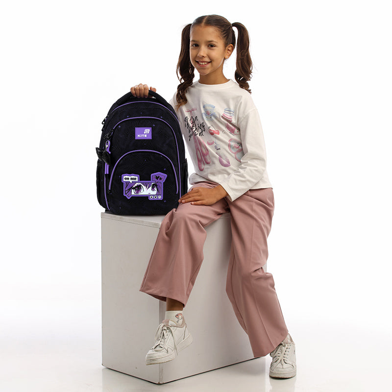 Kite Anime Girl Teen Backpack – Ergo Teens Back, Tablet, for Grades 4-7